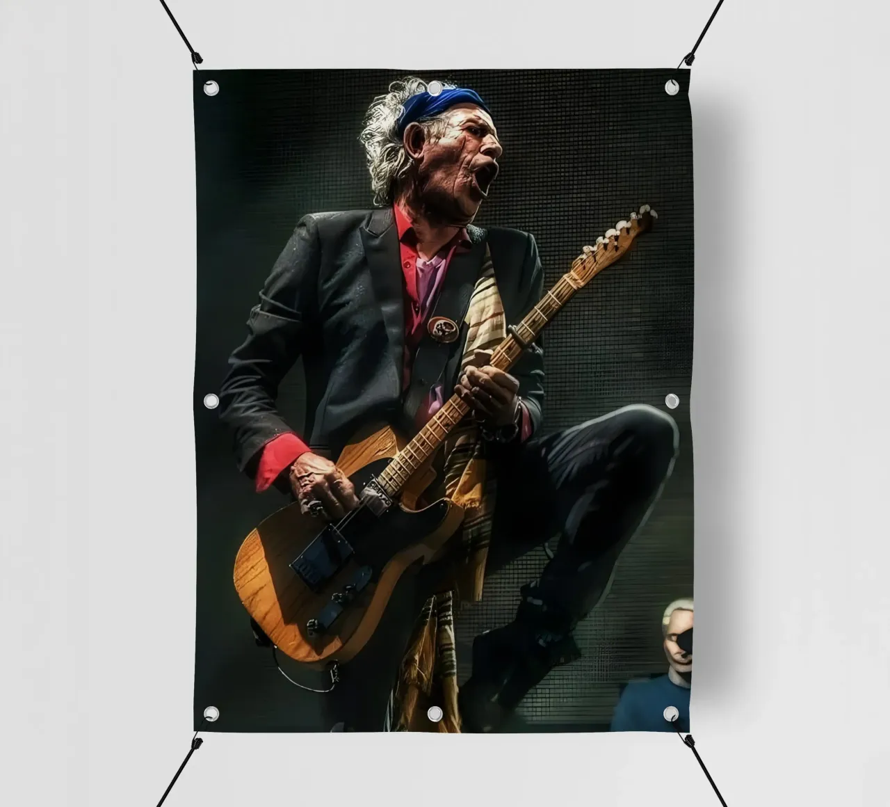Keith Richards telo in pvc da Low poly art