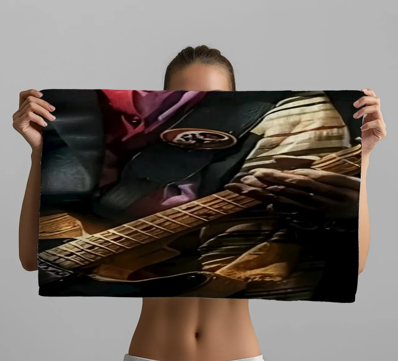 Keith Richards asciugamano da bagno da Low poly art