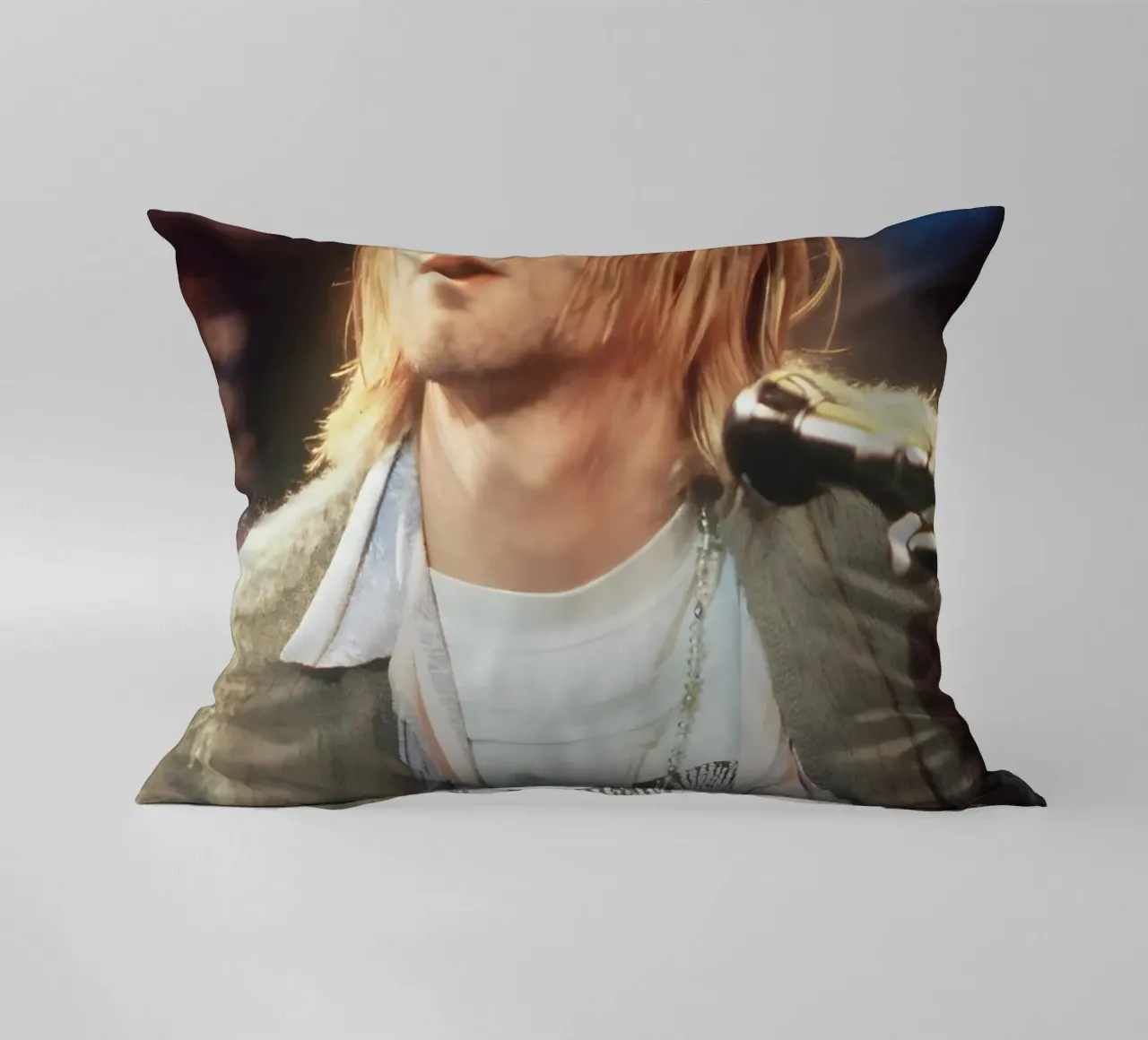 Kurt Cobain cuscino da Low poly art