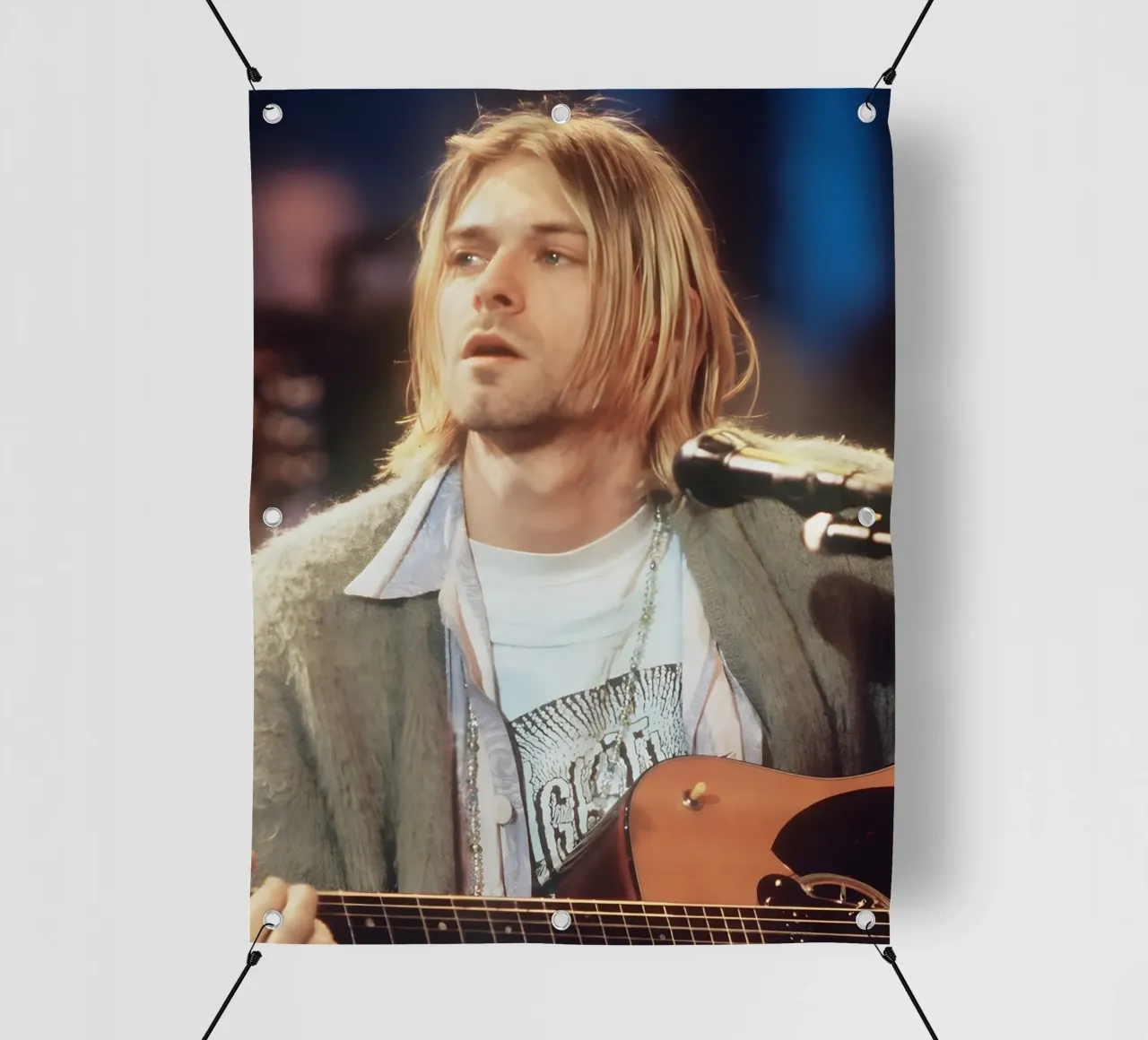 Kurt Cobain telo in pvc da Low poly art