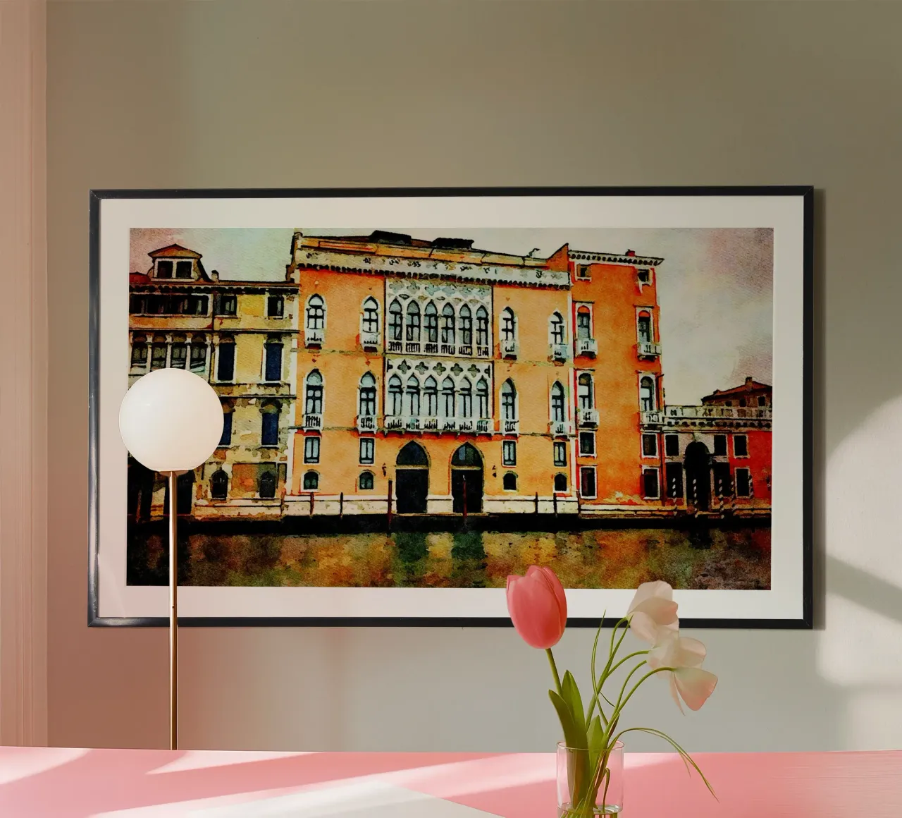 Venezia poster con telaio in plastica da Massimo Frascogna