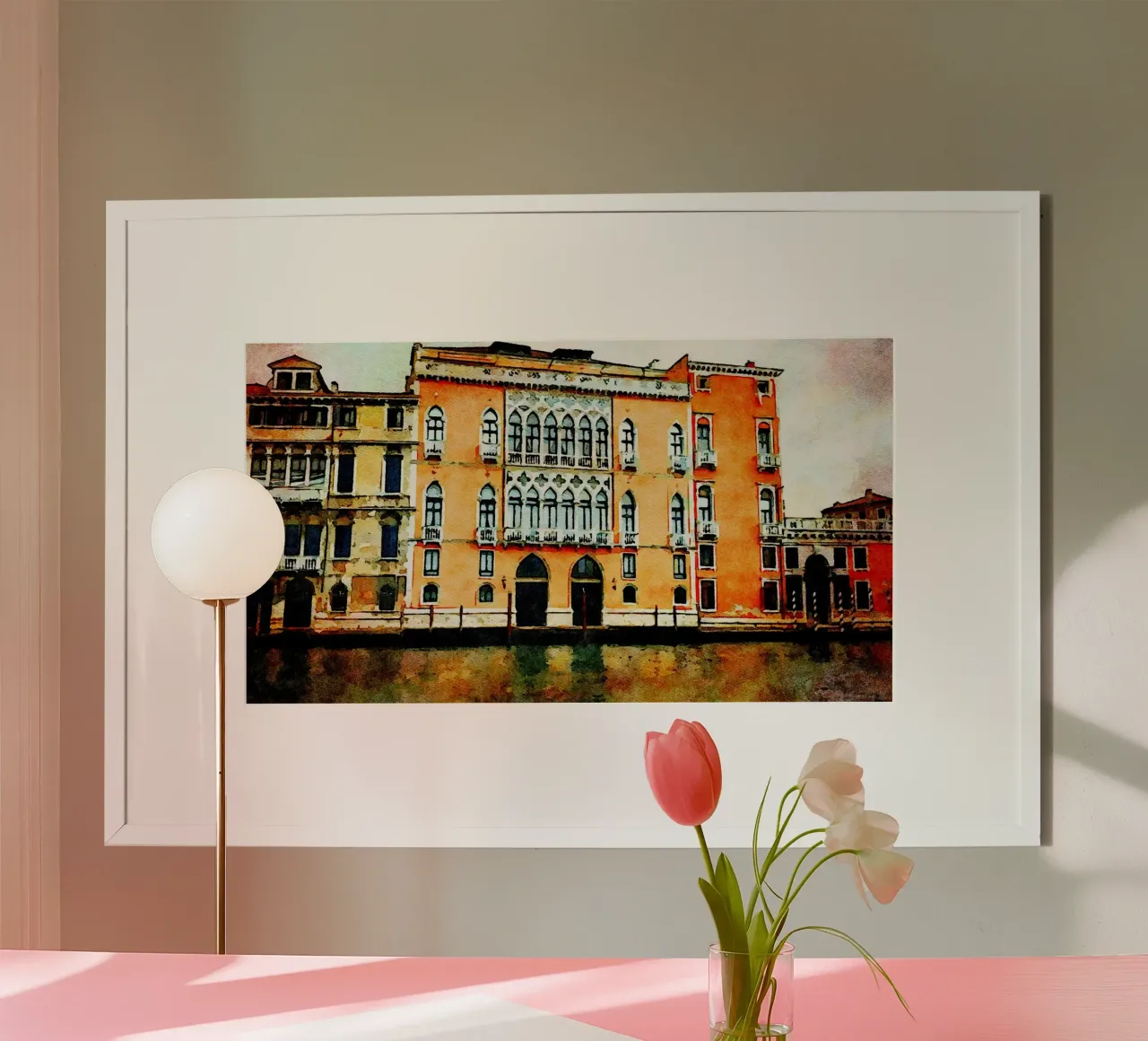 Venezia poster con telaio in plastica da Massimo Frascogna