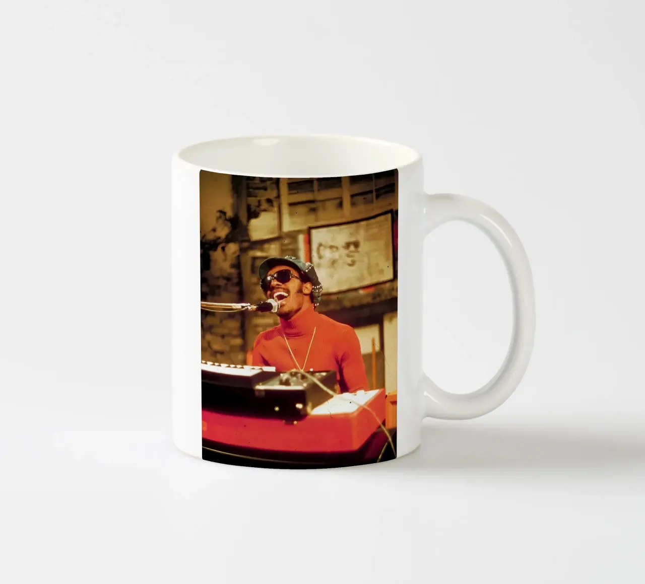 stevie Wonder tazza in ceramica da Low poly art