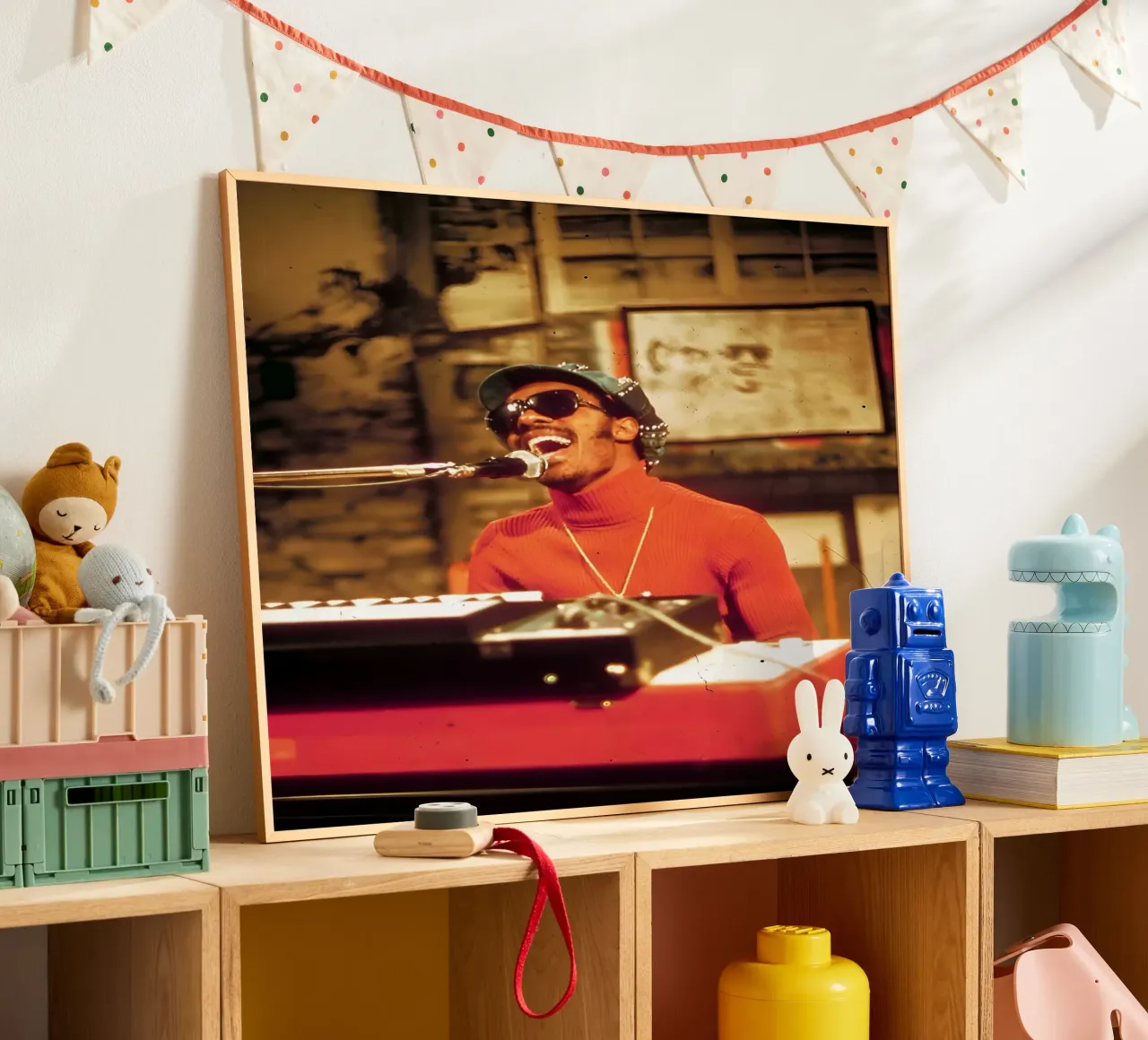 stevie Wonder carta hahnemühle da Low poly art