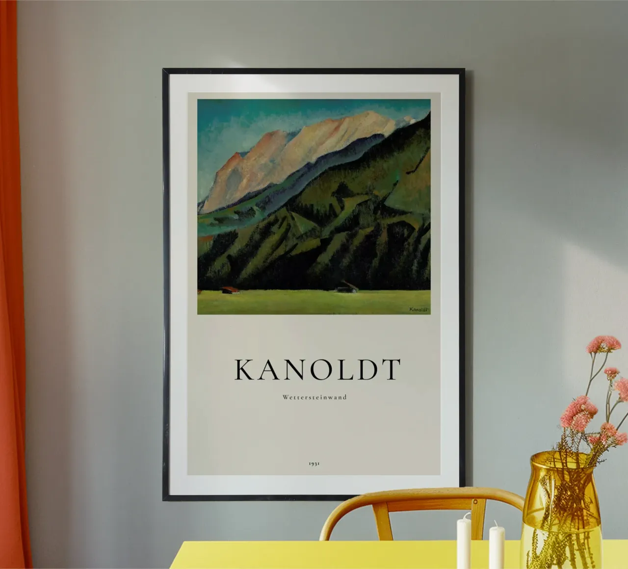 Kanoldt - Wettersteinwand poster da ARTOTHEK