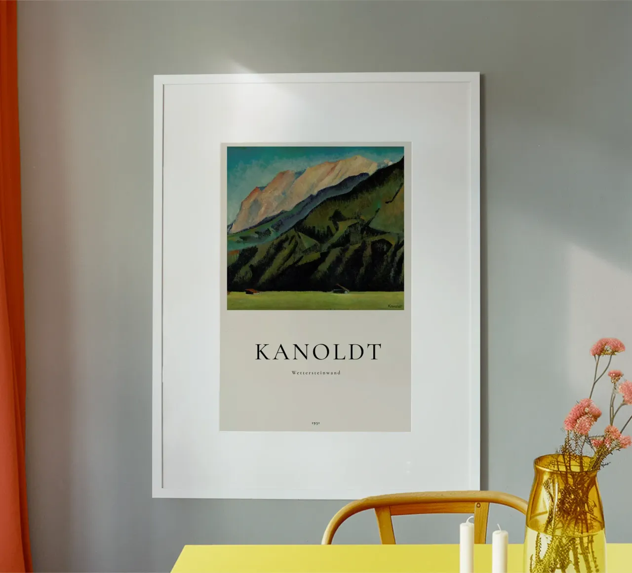 Kanoldt - Wettersteinwand poster da ARTOTHEK