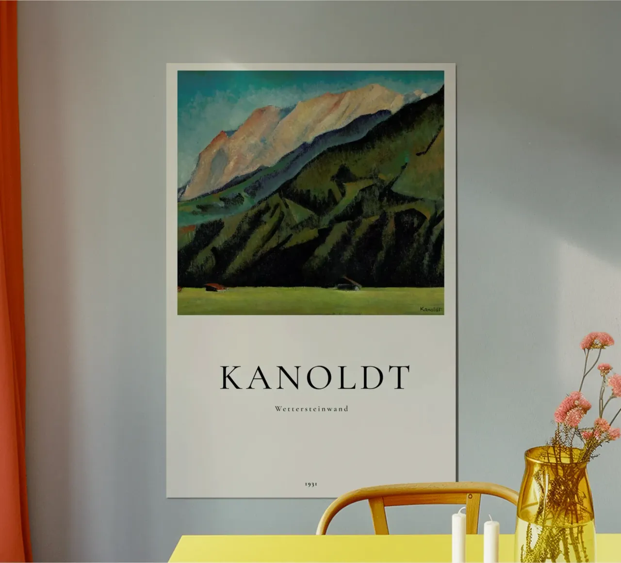 Kanoldt - Wettersteinwand poster da ARTOTHEK
