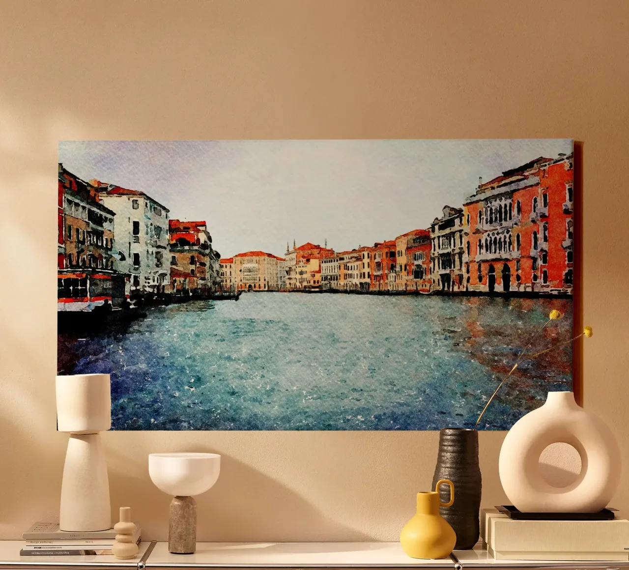 Venezia tela con Cornice a cassetta da Massimo Frascogna