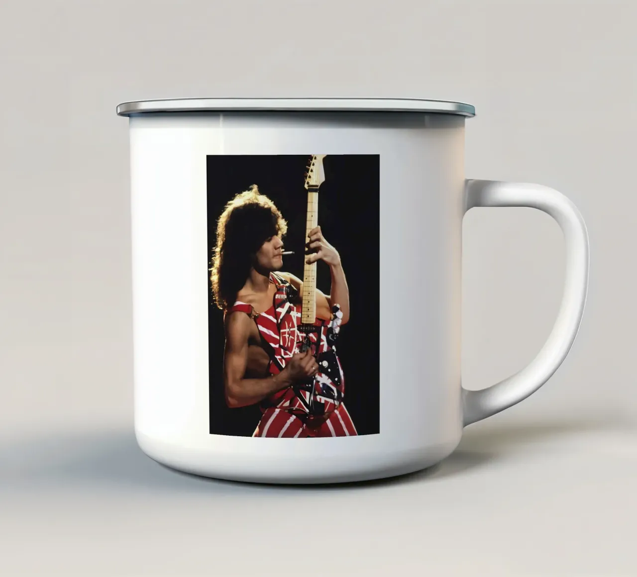 "Eddie Van Halen tazza in smalto da Low poly art