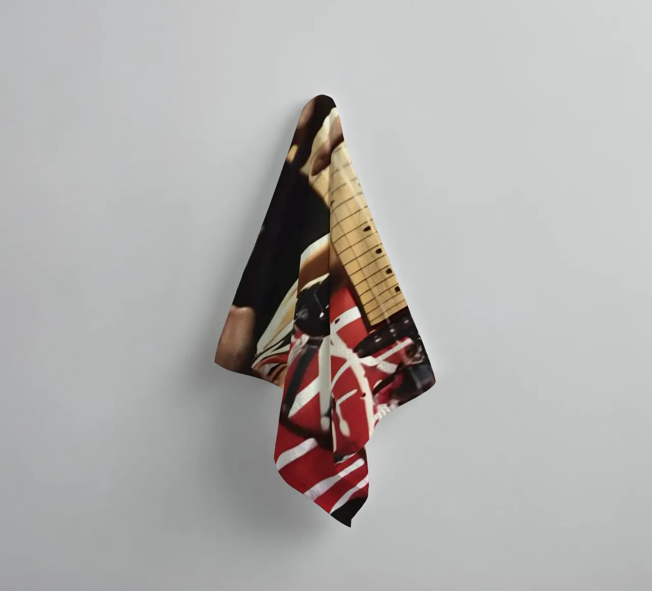 "Eddie Van Halen towel by Low poly art