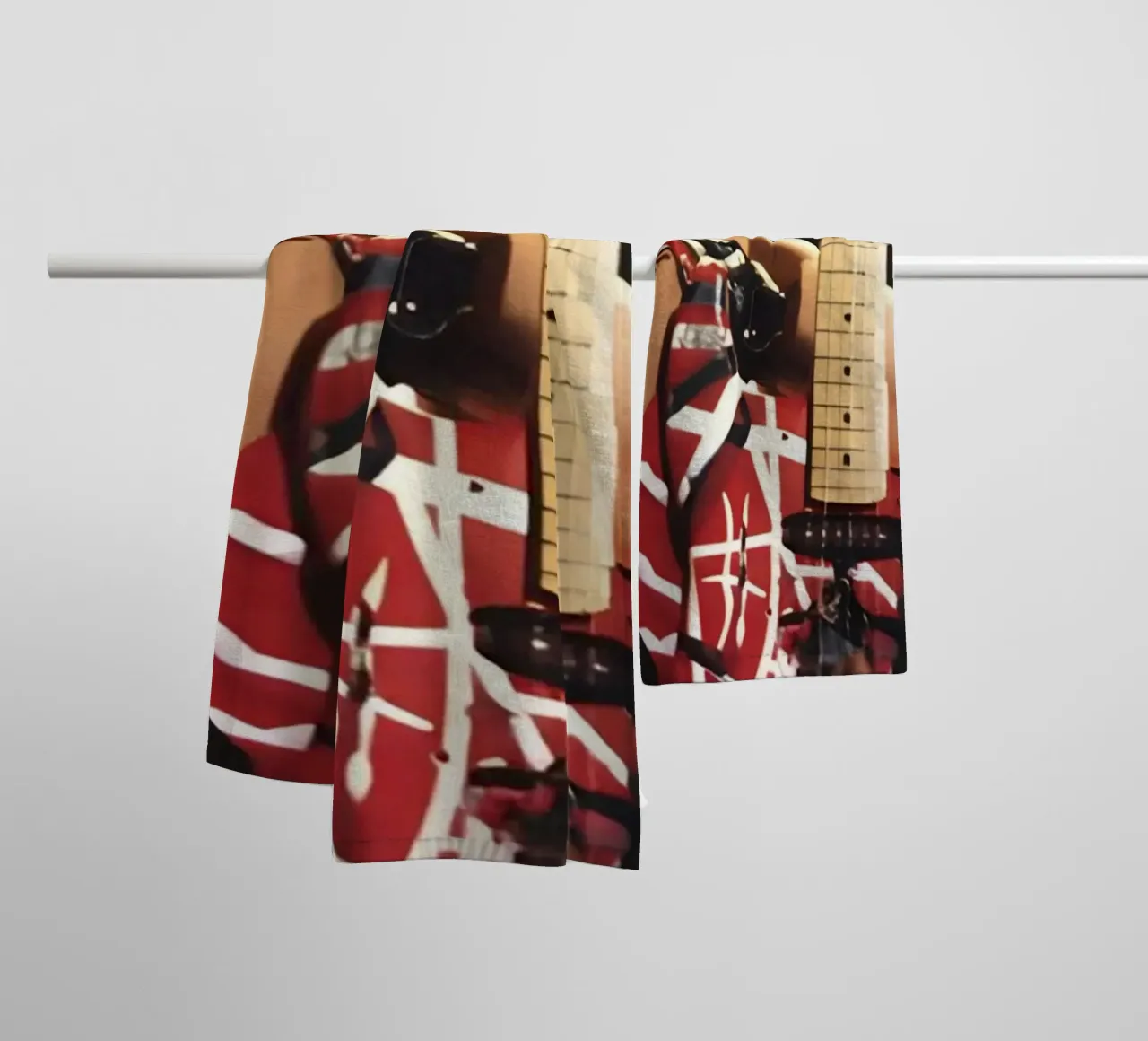 "Eddie Van Halen towel by Low poly art