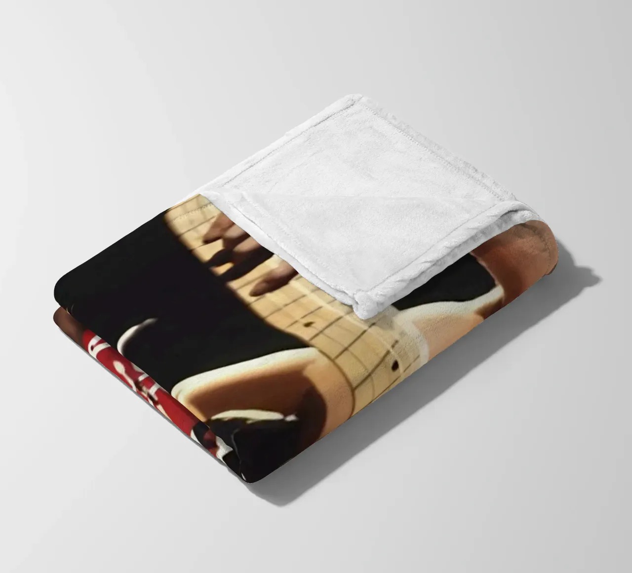 "Eddie Van Halen fleece blanket by Low poly art