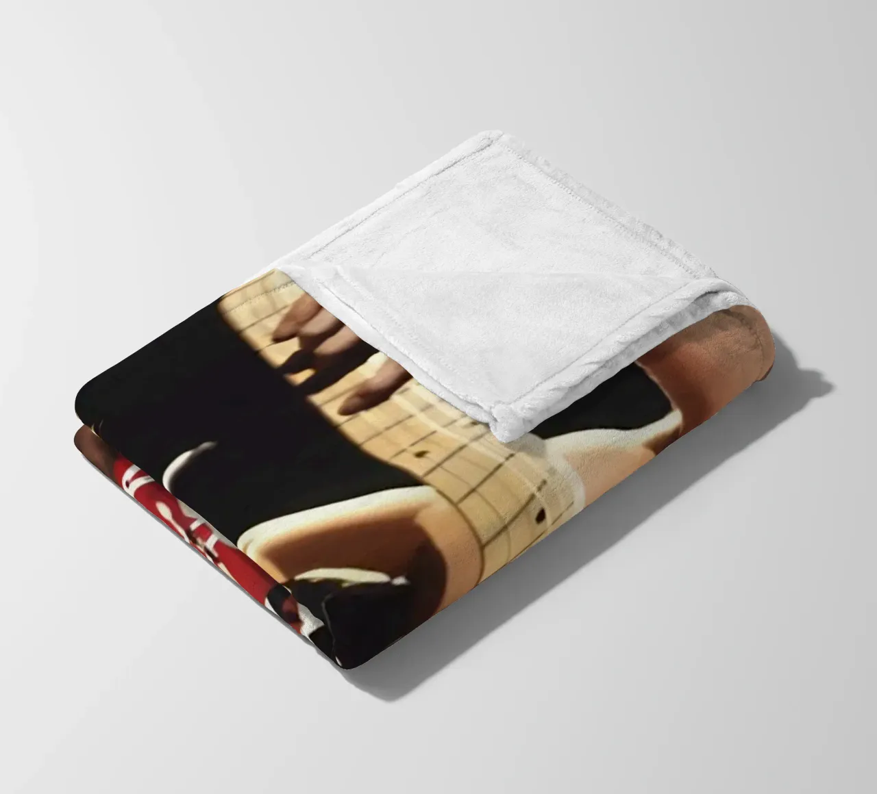 "Eddie Van Halen fleece blanket by Low poly art
