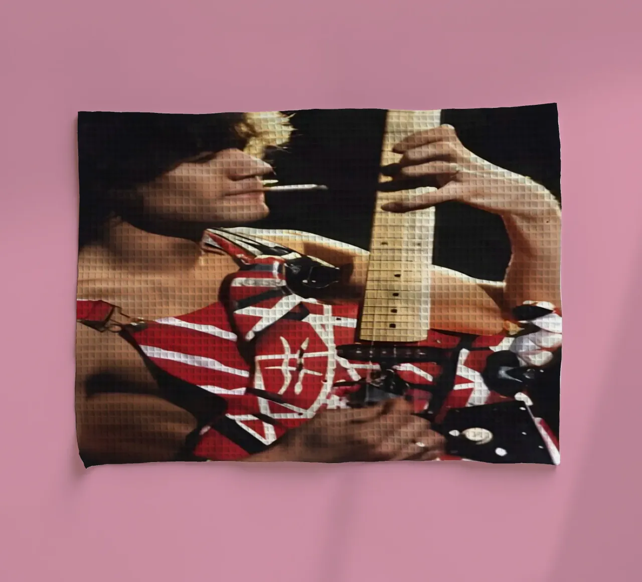 "Eddie Van Halen canovaccio da cucina da Low poly art