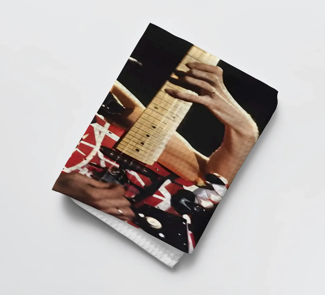 "Eddie Van Halen canovaccio da cucina da Low poly art