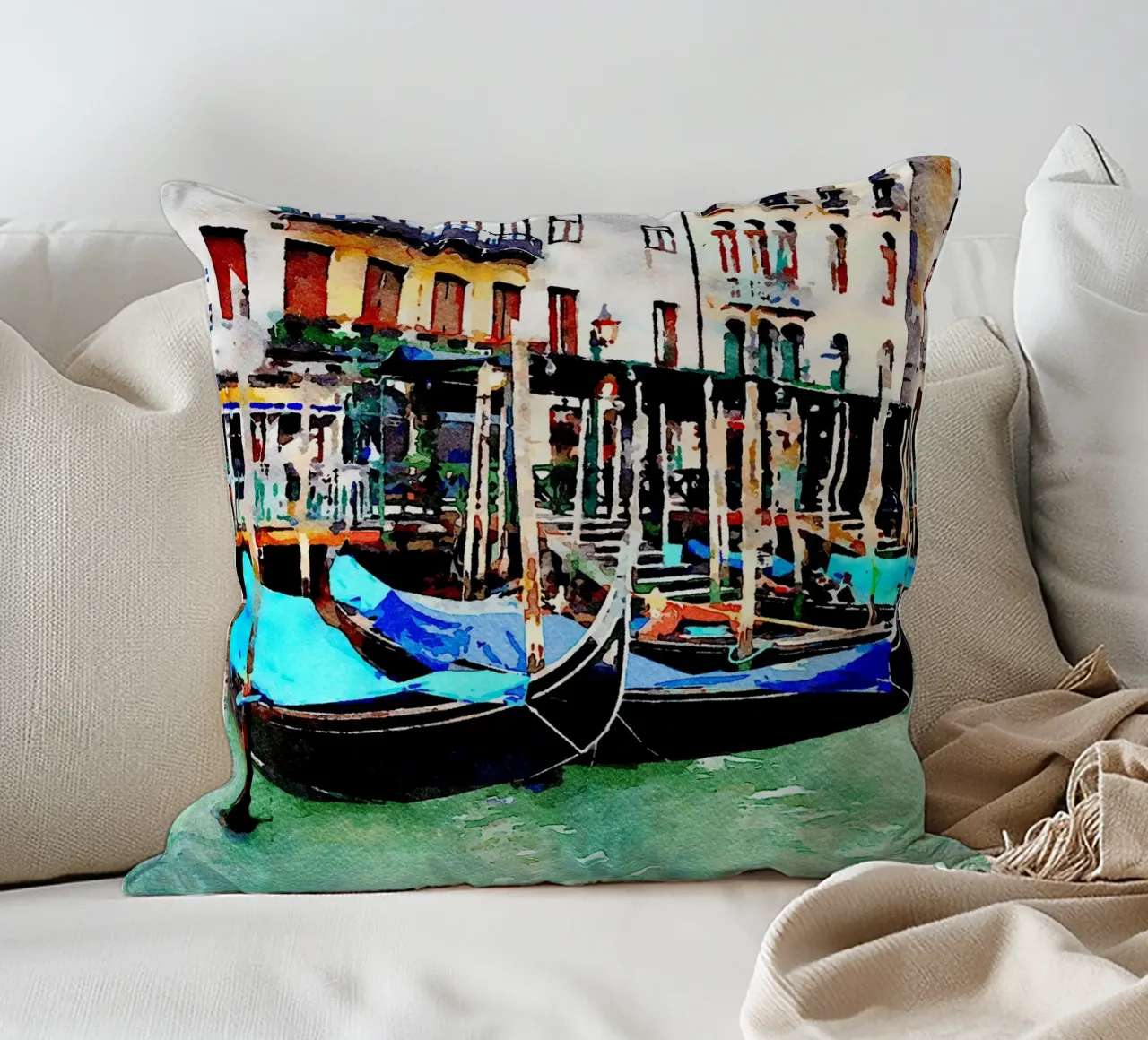 Venice decorative cushion by Massimo Frascogna