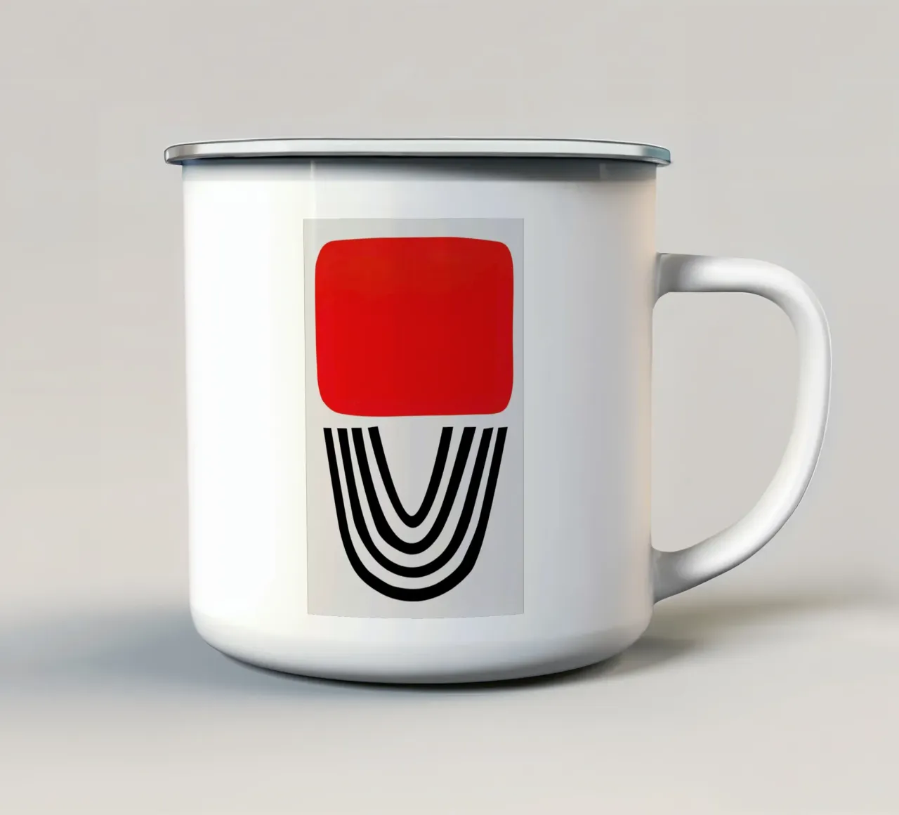 Rossetto rosso tazza in smalto da Fox & Velvet