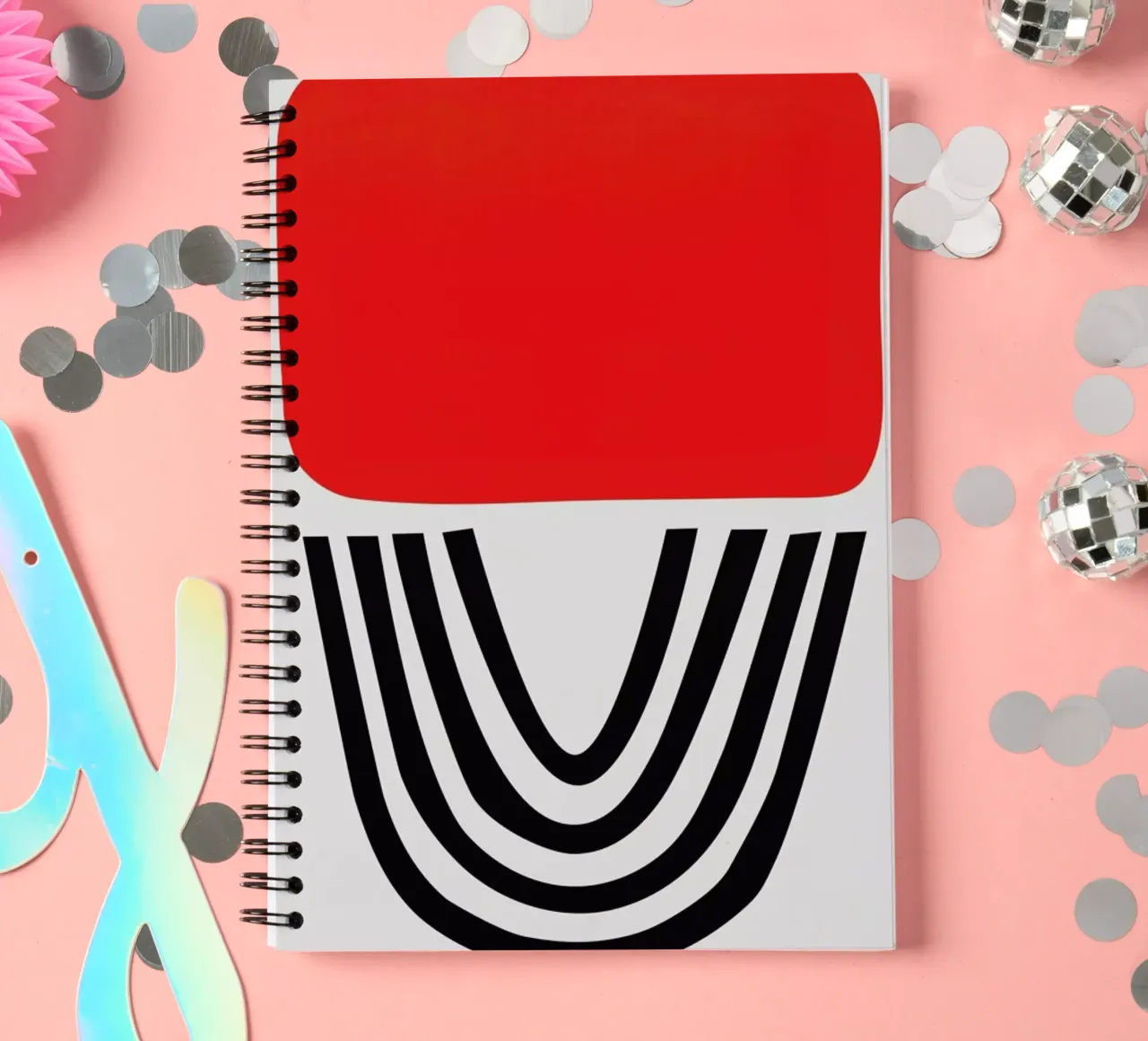 Roter Lippenstift Ringbuch von Fox & Velvet