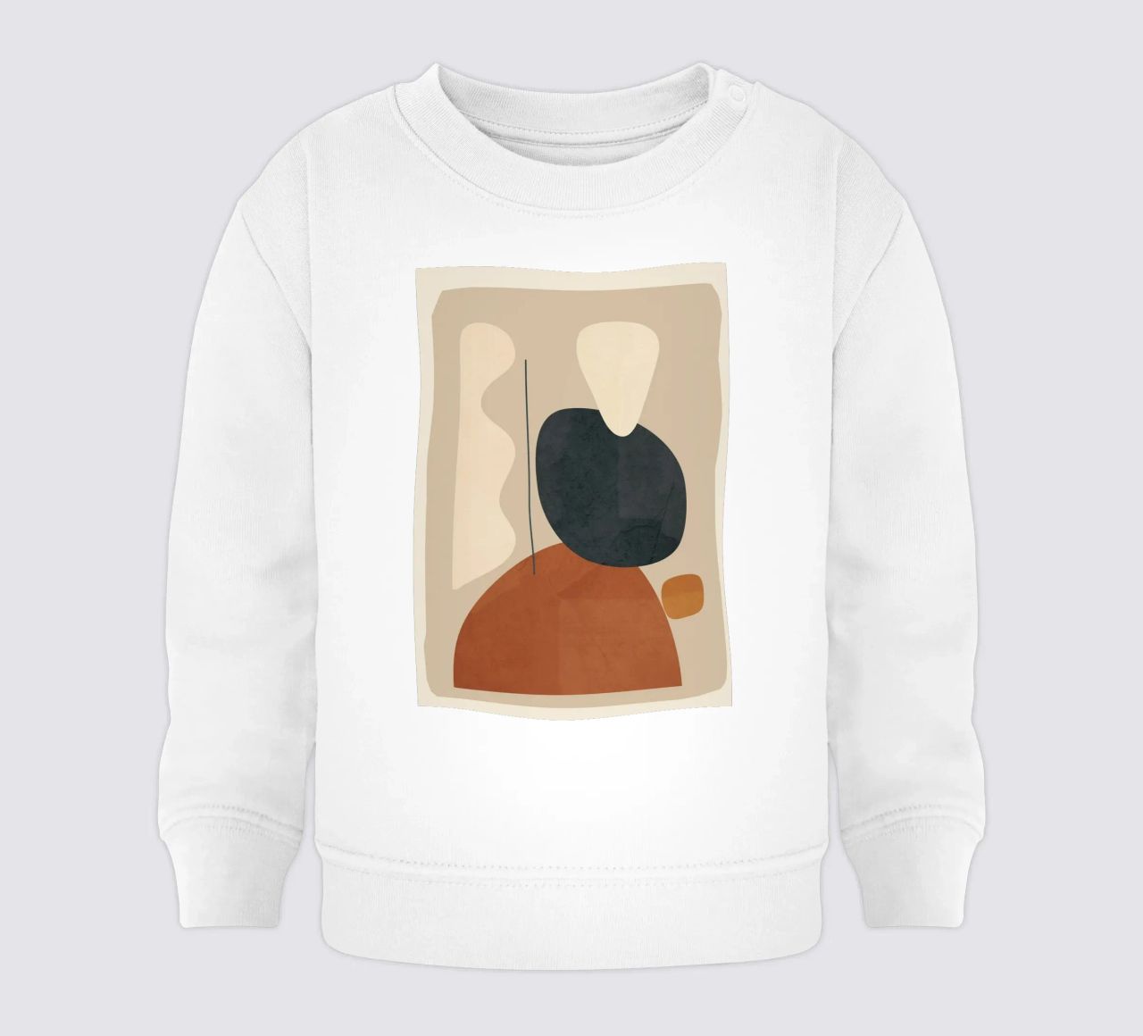 Modern Minimal Shapes 1 felpa neonato da Flow Line