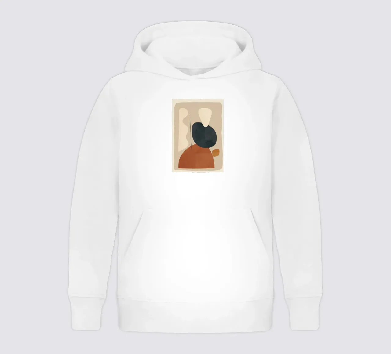 Modern Minimal Shapes 1 felpa bambino con cappuccio da Flow Line