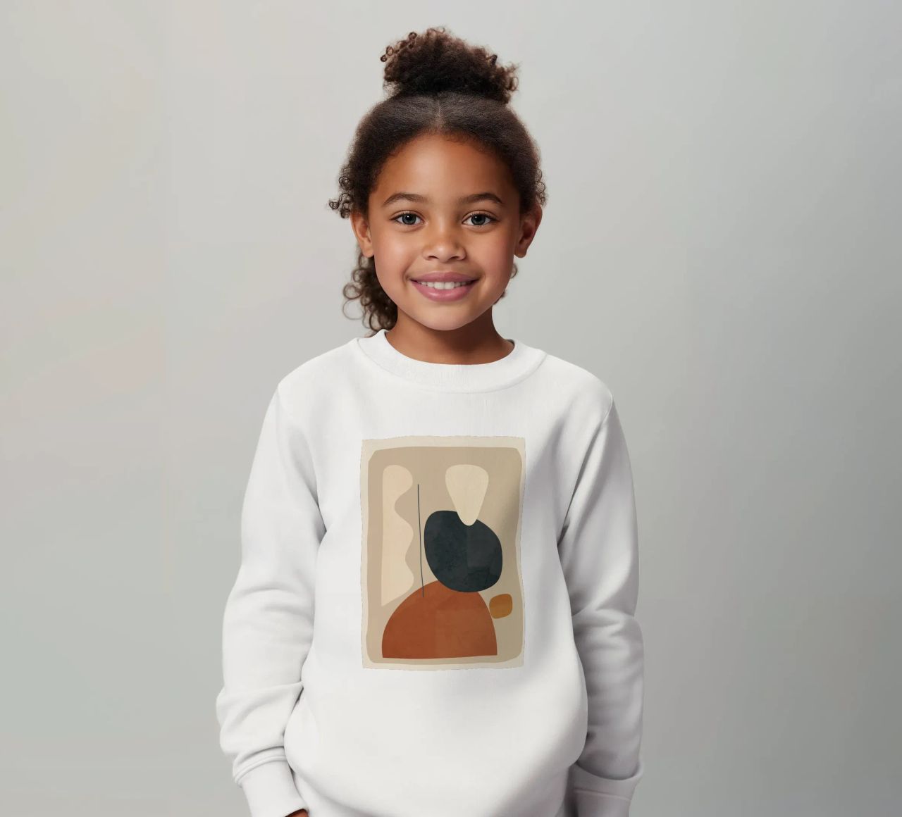 Modern Minimal Shapes 1 felpa bambino da Flow Line
