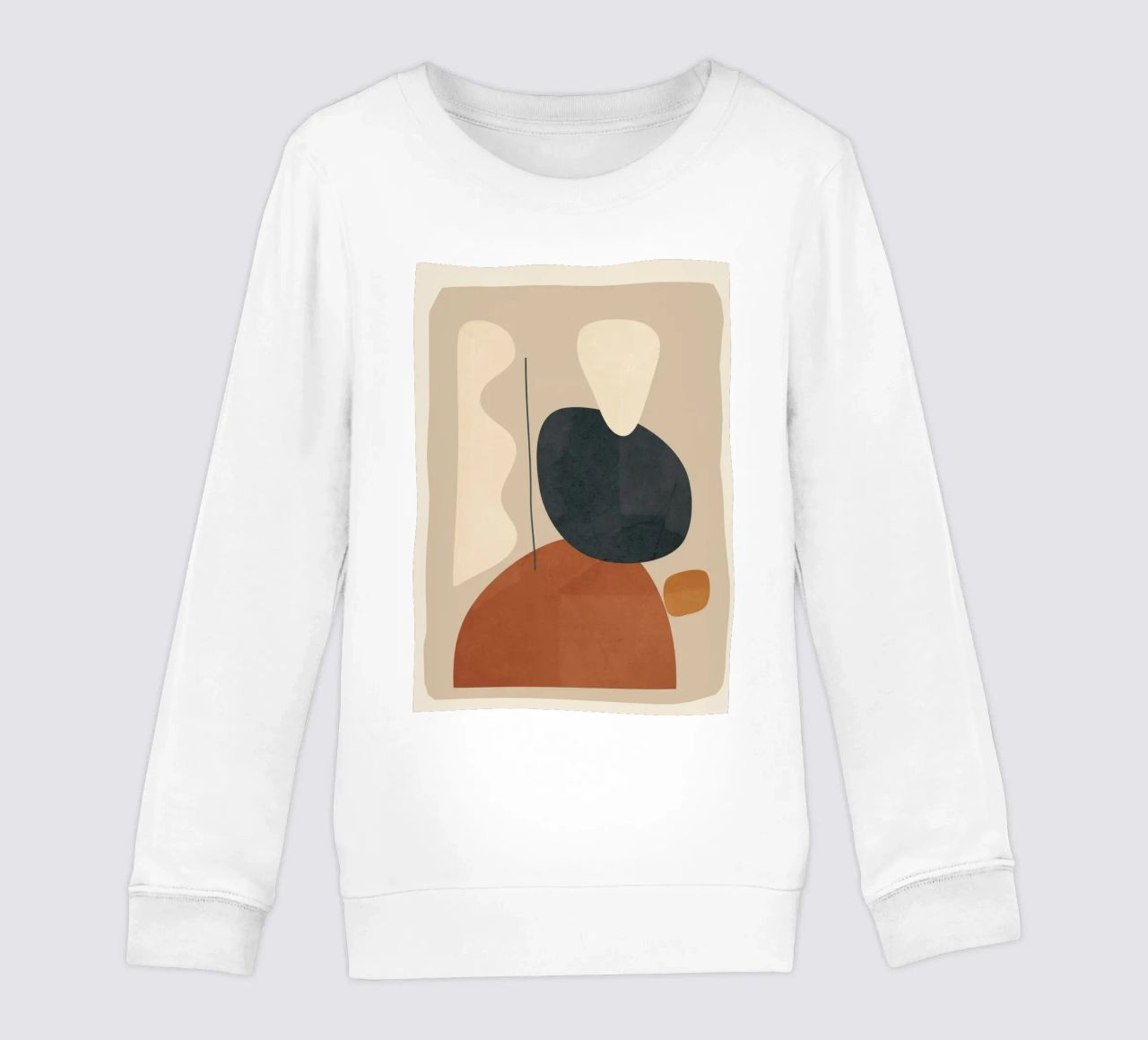 Modern Minimal Shapes 1 felpa bambino da Flow Line