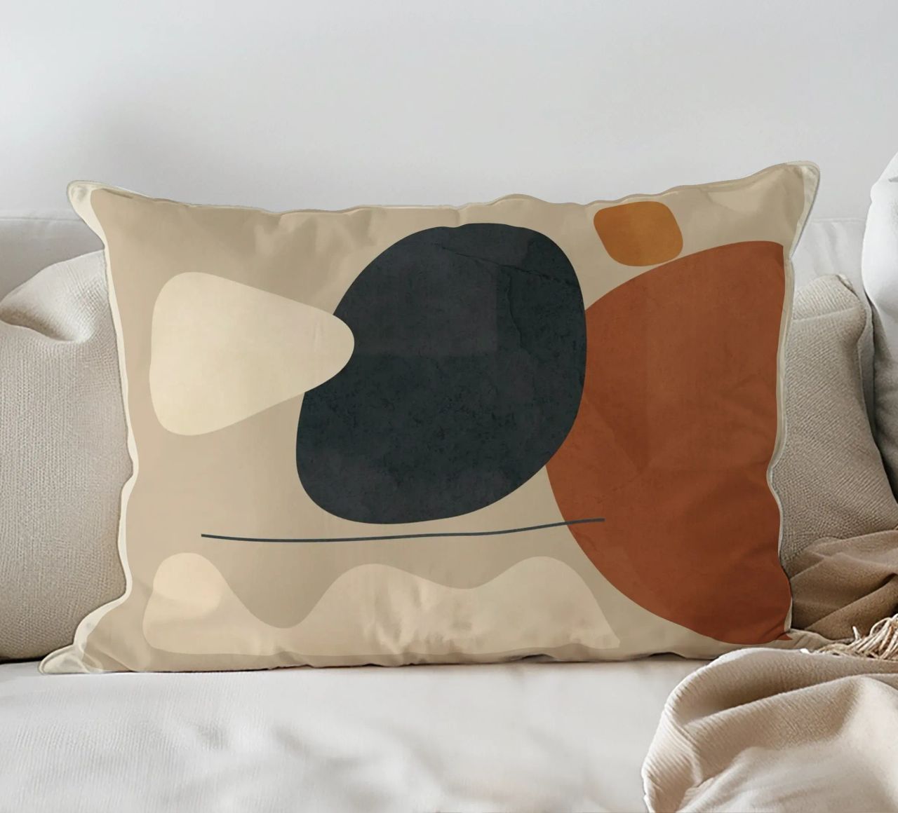 Modern Minimal Shapes 1 cuscino da Flow Line