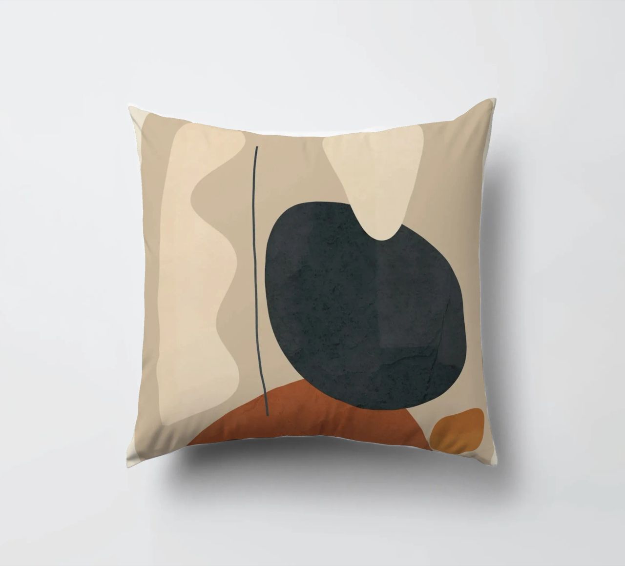 Modern Minimal Shapes 1 cuscino da Flow Line