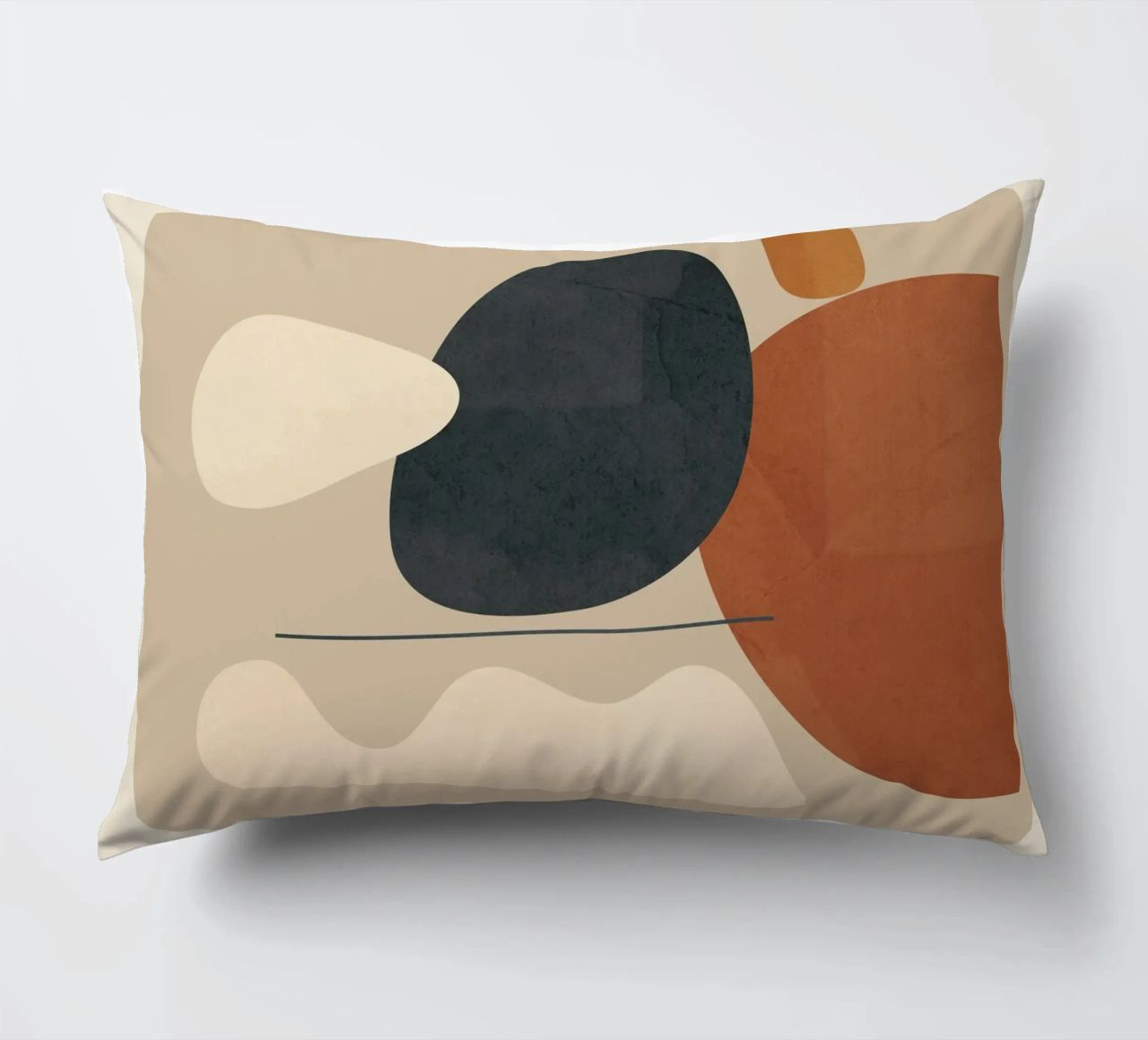 Modern Minimal Shapes 1 cuscino da Flow Line