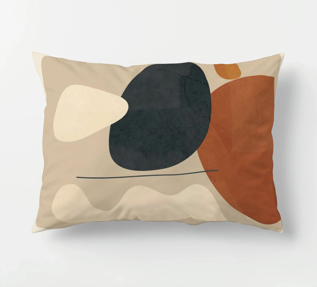 Modern Minimal Shapes 1 cuscino da Flow Line