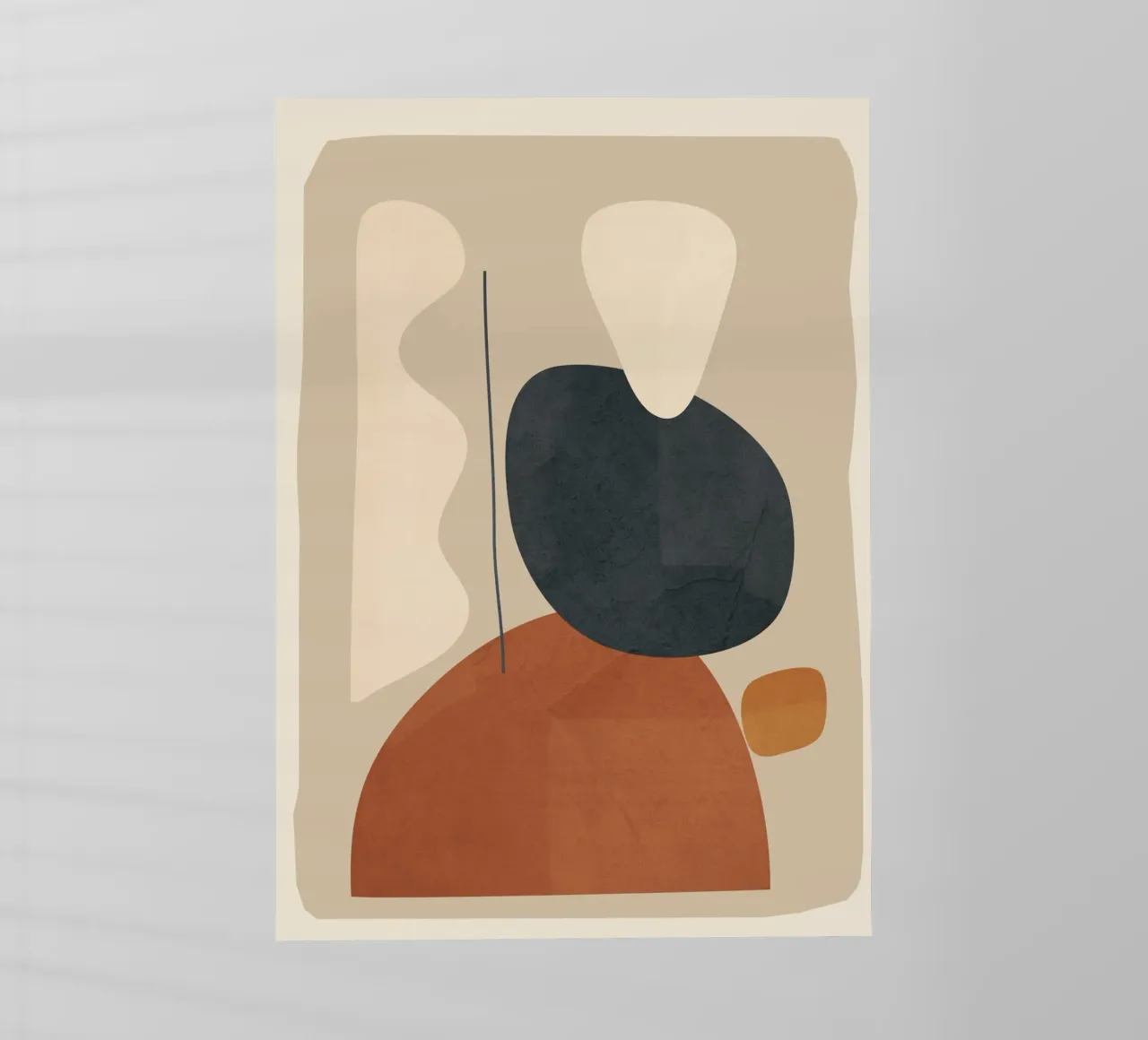 Modern Minimal Shapes 1 pellicola backlit da Flow Line