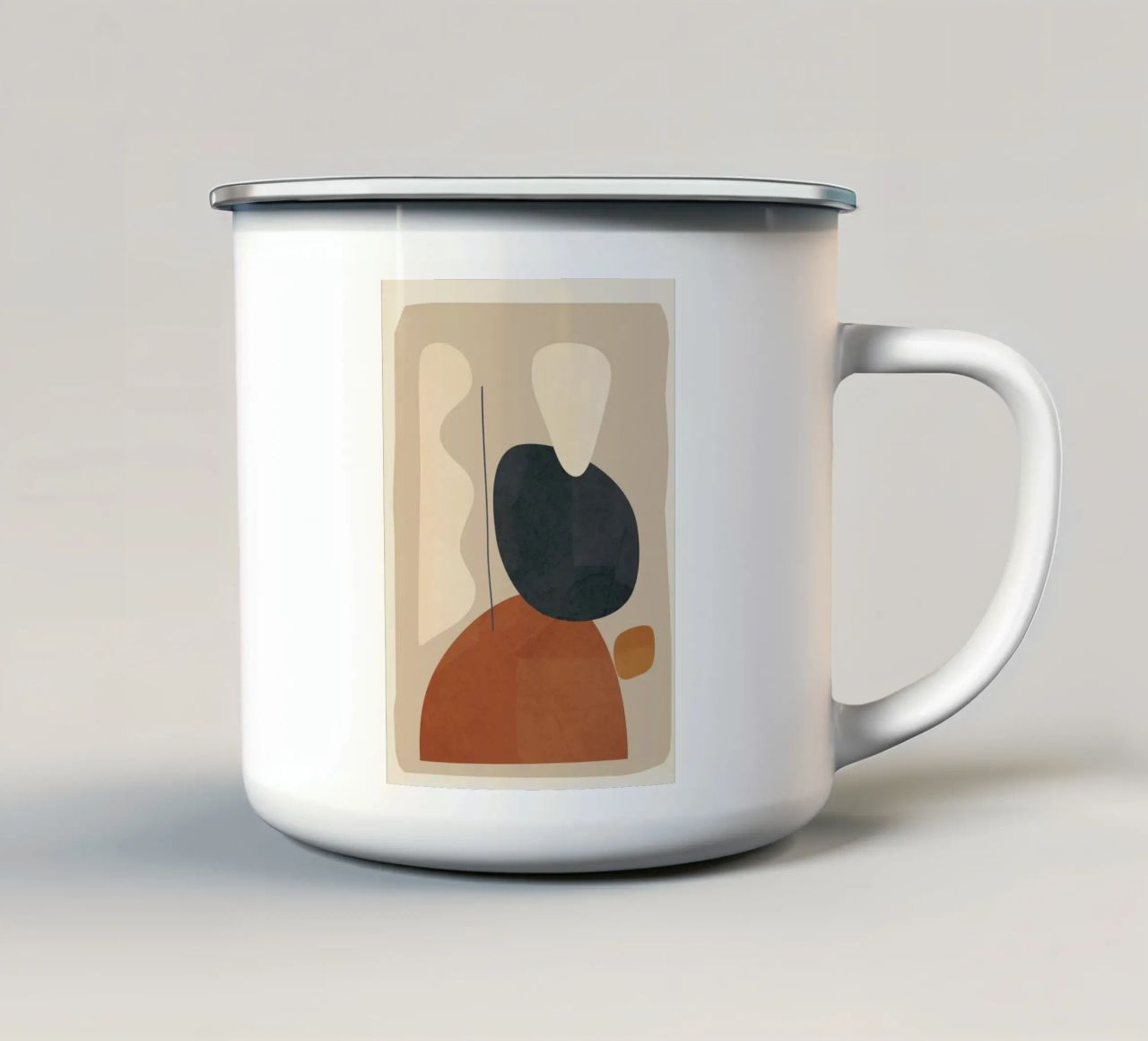 Modern Minimal Shapes 1 tazza in smalto da Flow Line