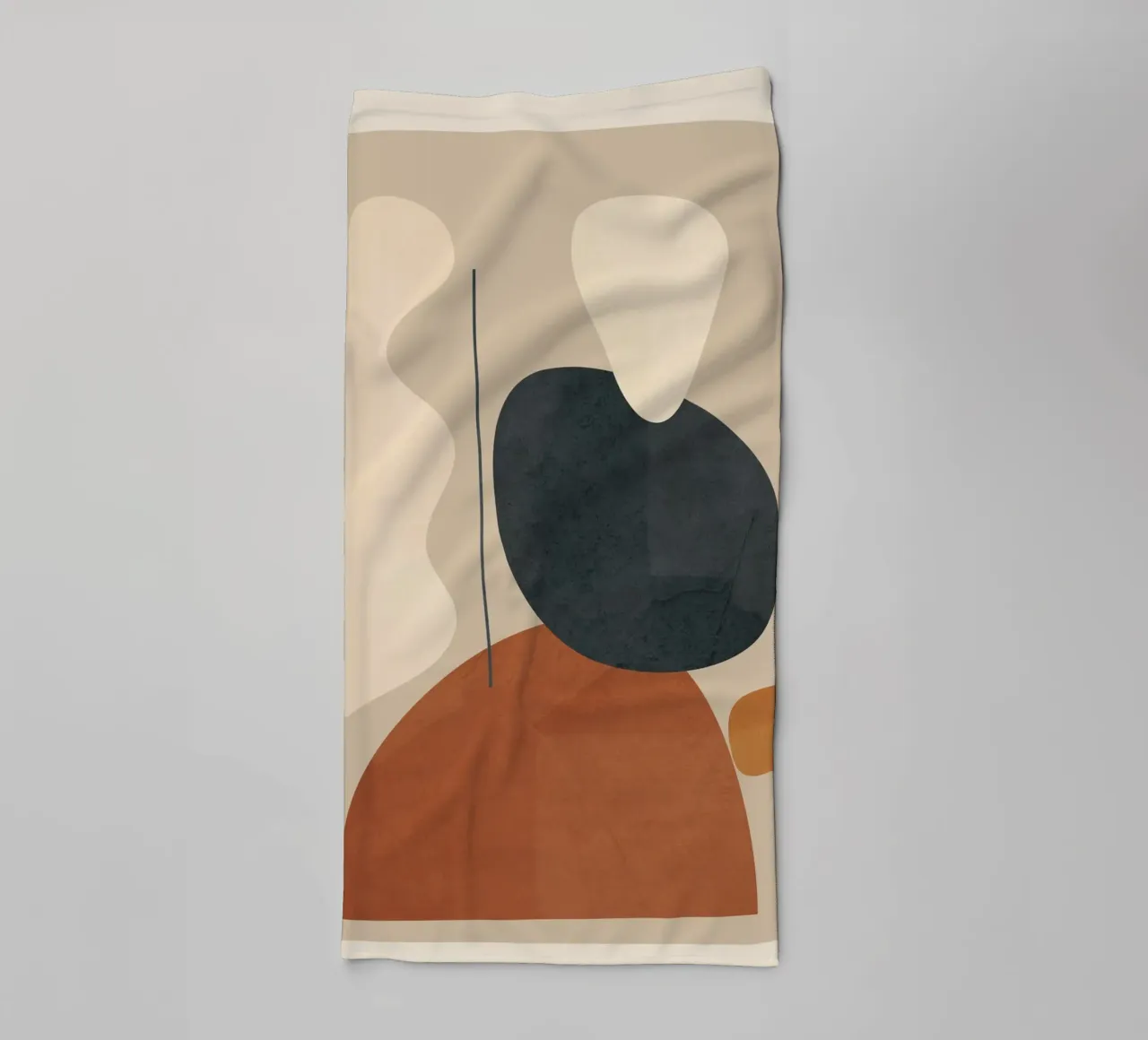 Modern Minimal Shapes 1 asciugamano da bagno da Flow Line