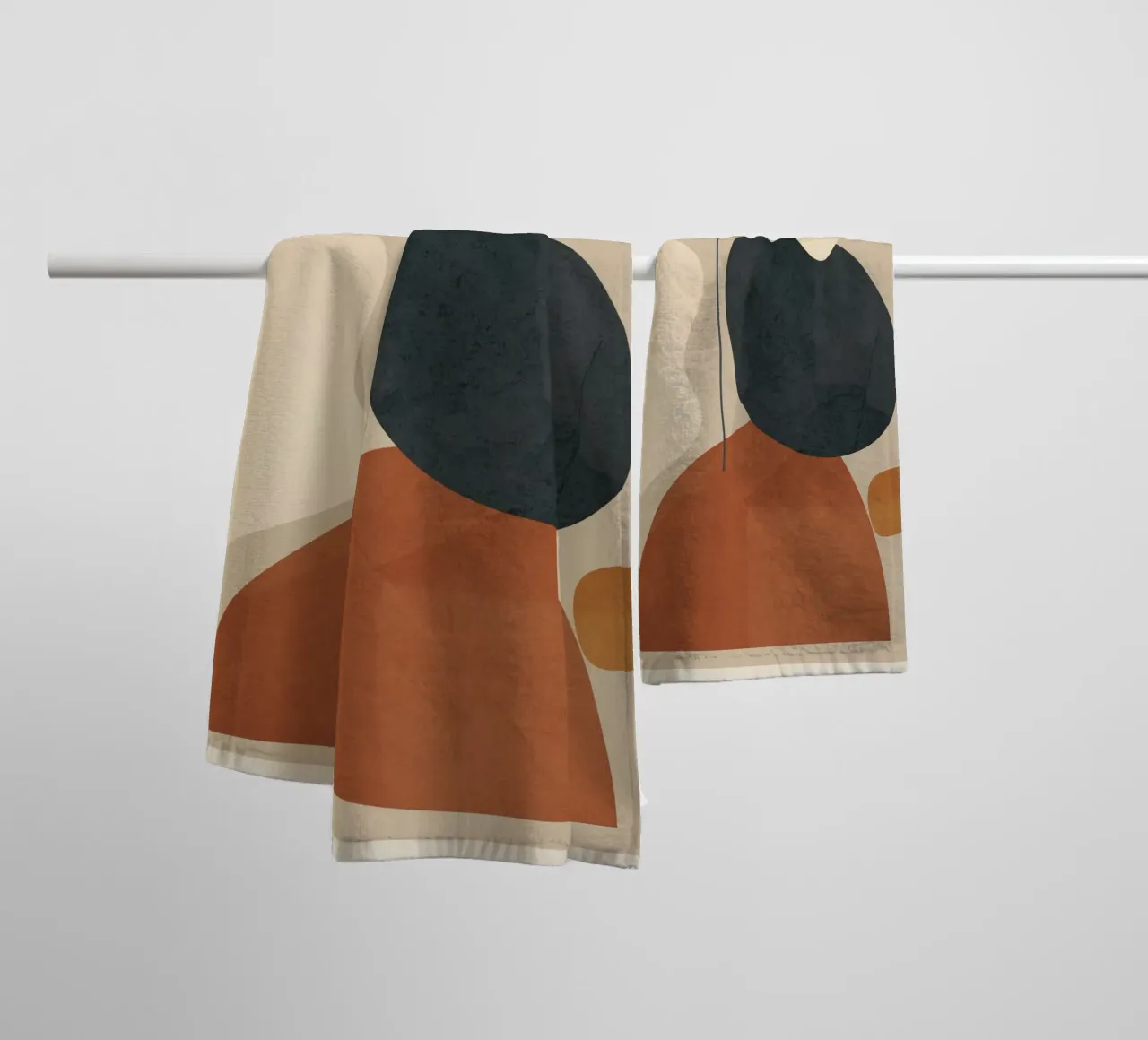 Modern Minimal Shapes 1 asciugamano da bagno da Flow Line