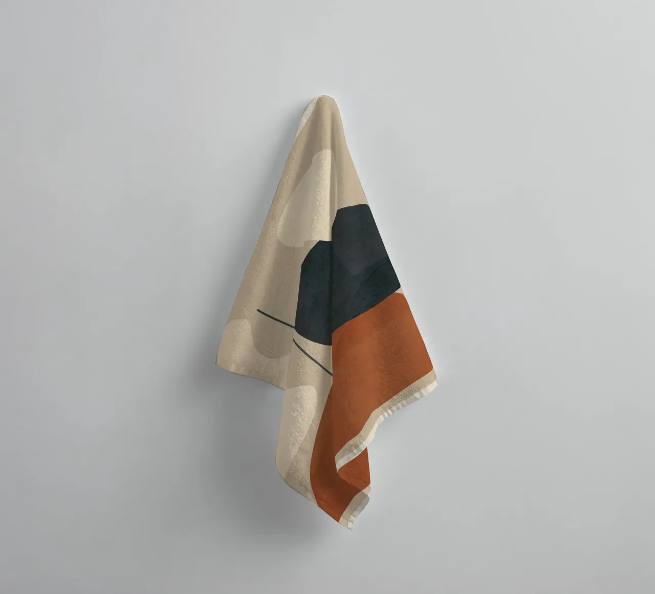 Modern Minimal Shapes 1 asciugamano da bagno da Flow Line