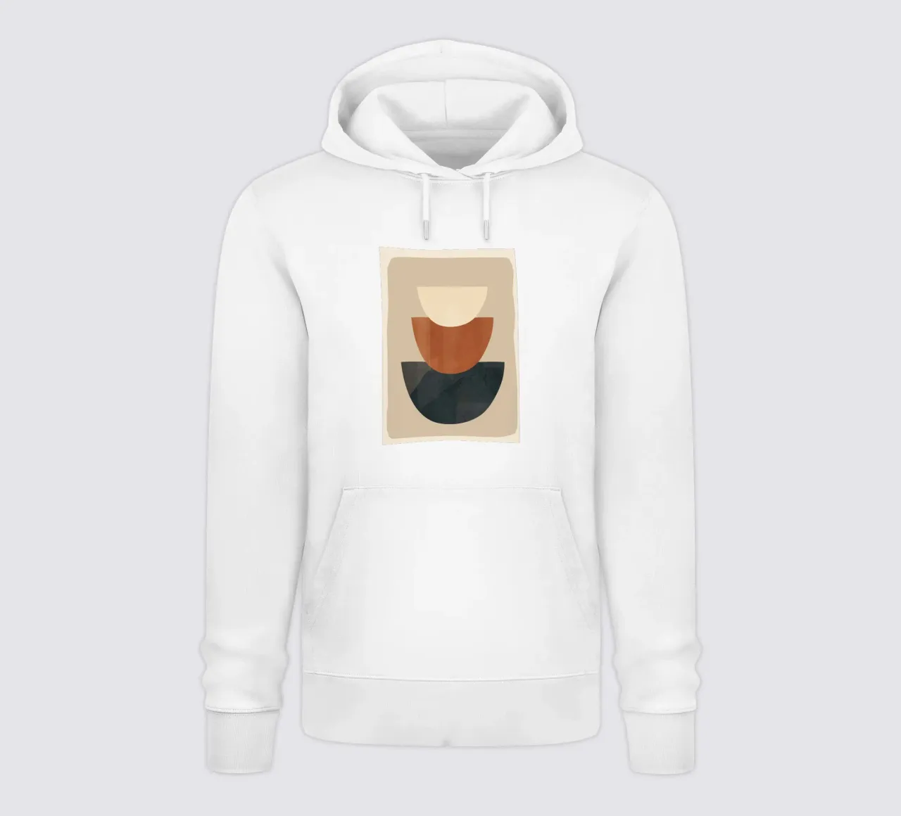 Modern Minimal Shapes 2 felpa con cappuccio da Flow Line