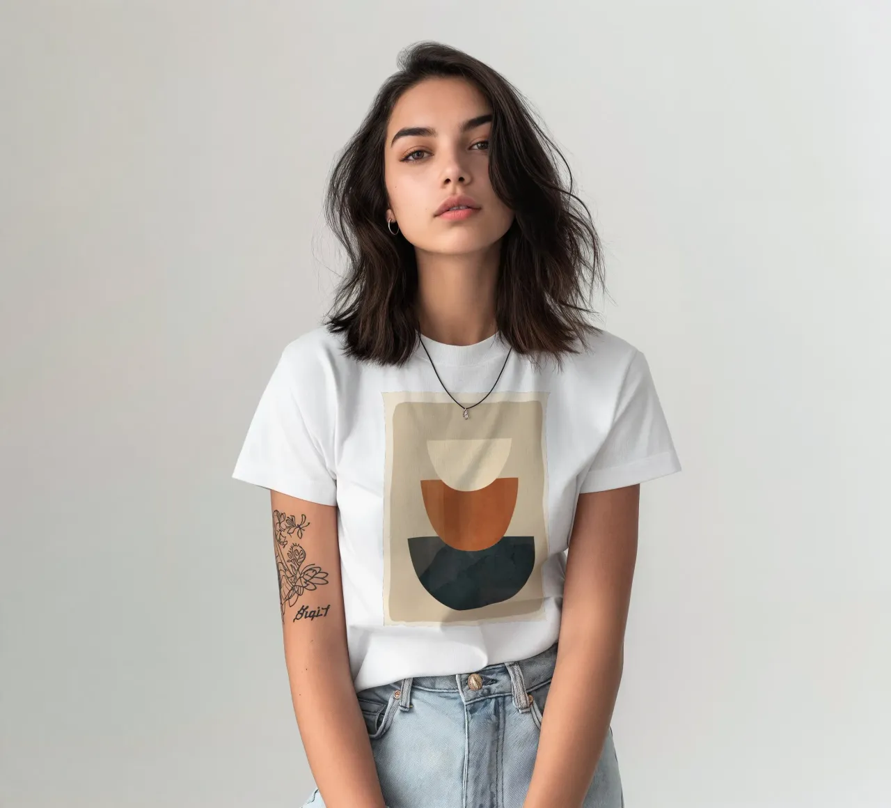 Modern Minimal Shapes 2 t-shirt da Flow Line