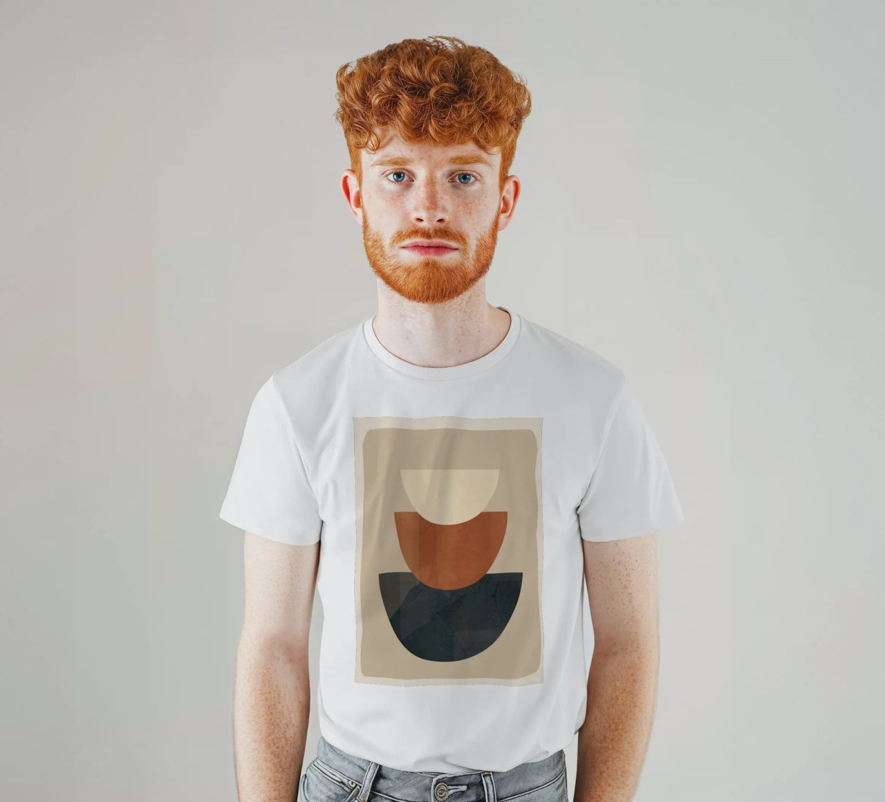 Modern Minimal Shapes 2 t-shirt da Flow Line