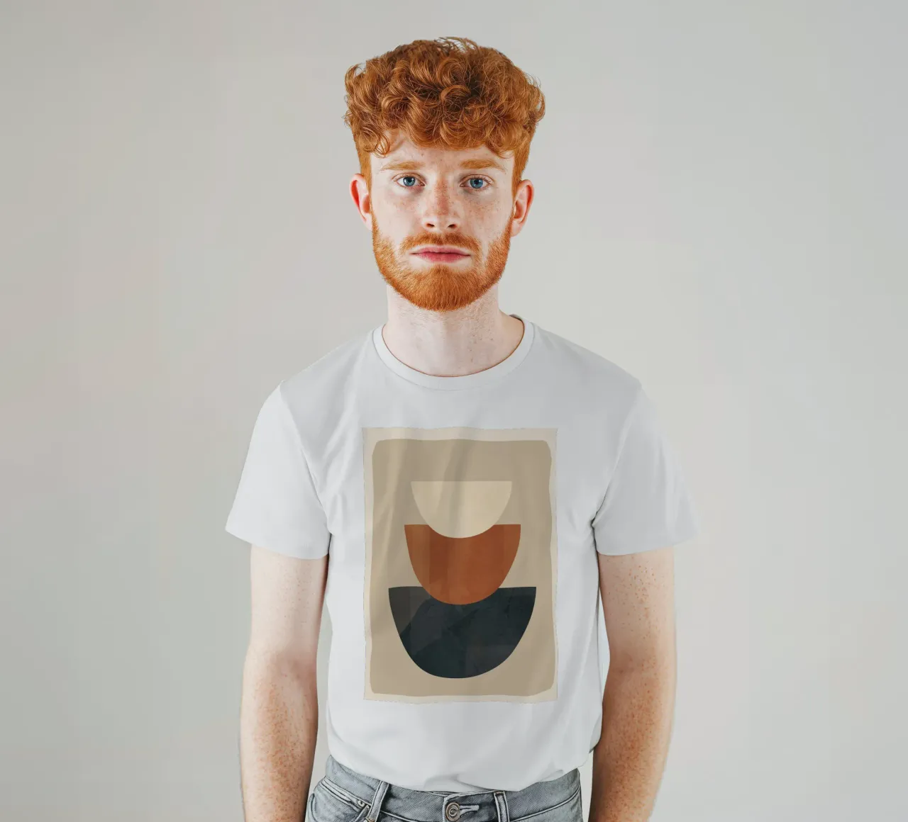 Modern Minimal Shapes 2 t-shirt da Flow Line