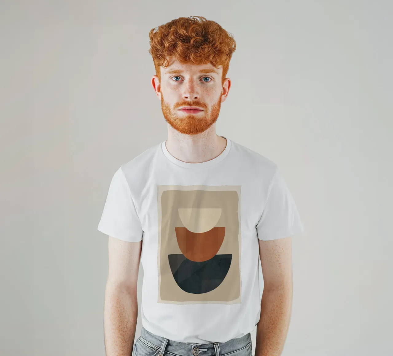 Modern Minimal Shapes 2 t-shirt van Flow Line