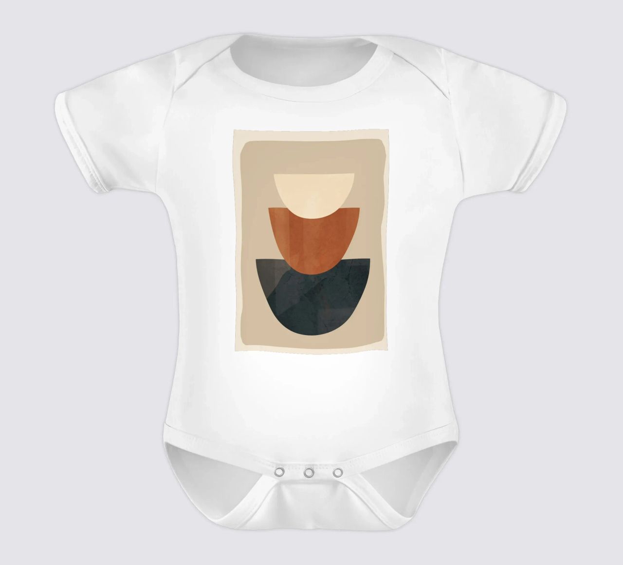 Modern Minimal Shapes 2 body neonato maniche corte da Flow Line