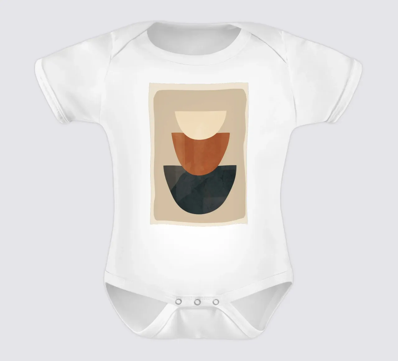 Modern Minimal Shapes 2 body neonato maniche corte da Flow Line