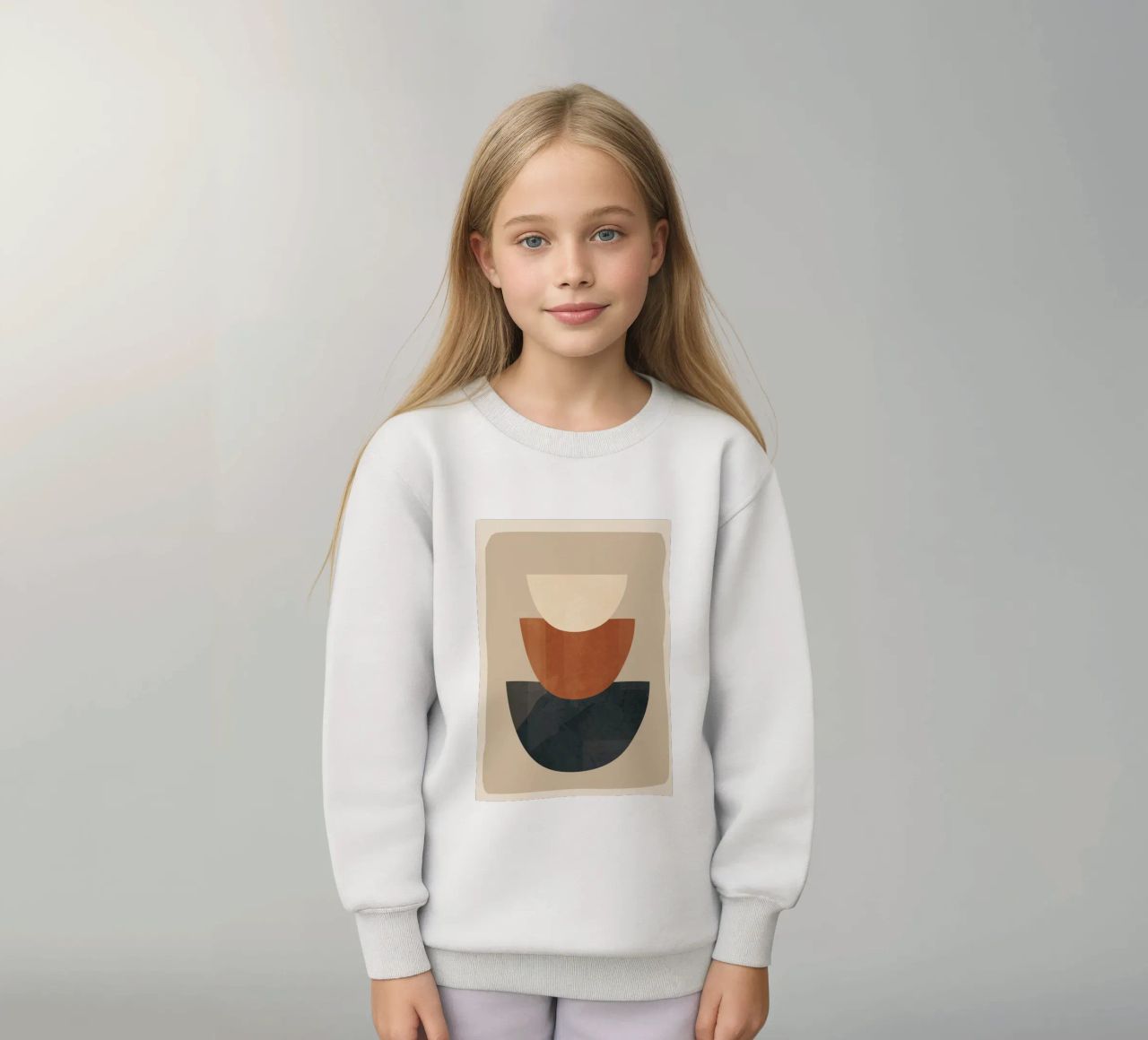 Modern Minimal Shapes 2 felpa bambino da Flow Line