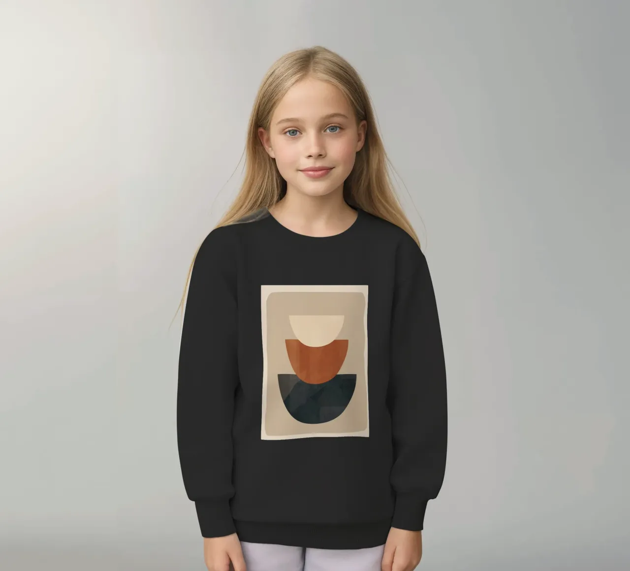 Modern Minimal Shapes 2 felpa bambino da Flow Line