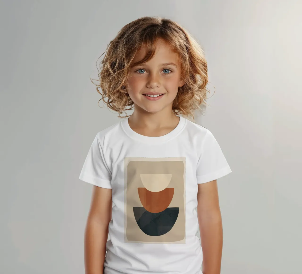 Modern Minimal Shapes 2 t-shirt bambini da Flow Line