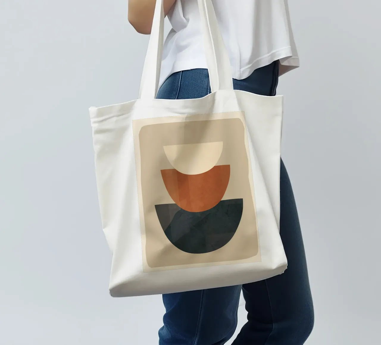 Modern Minimal Shapes 2 borsa in juta da Flow Line