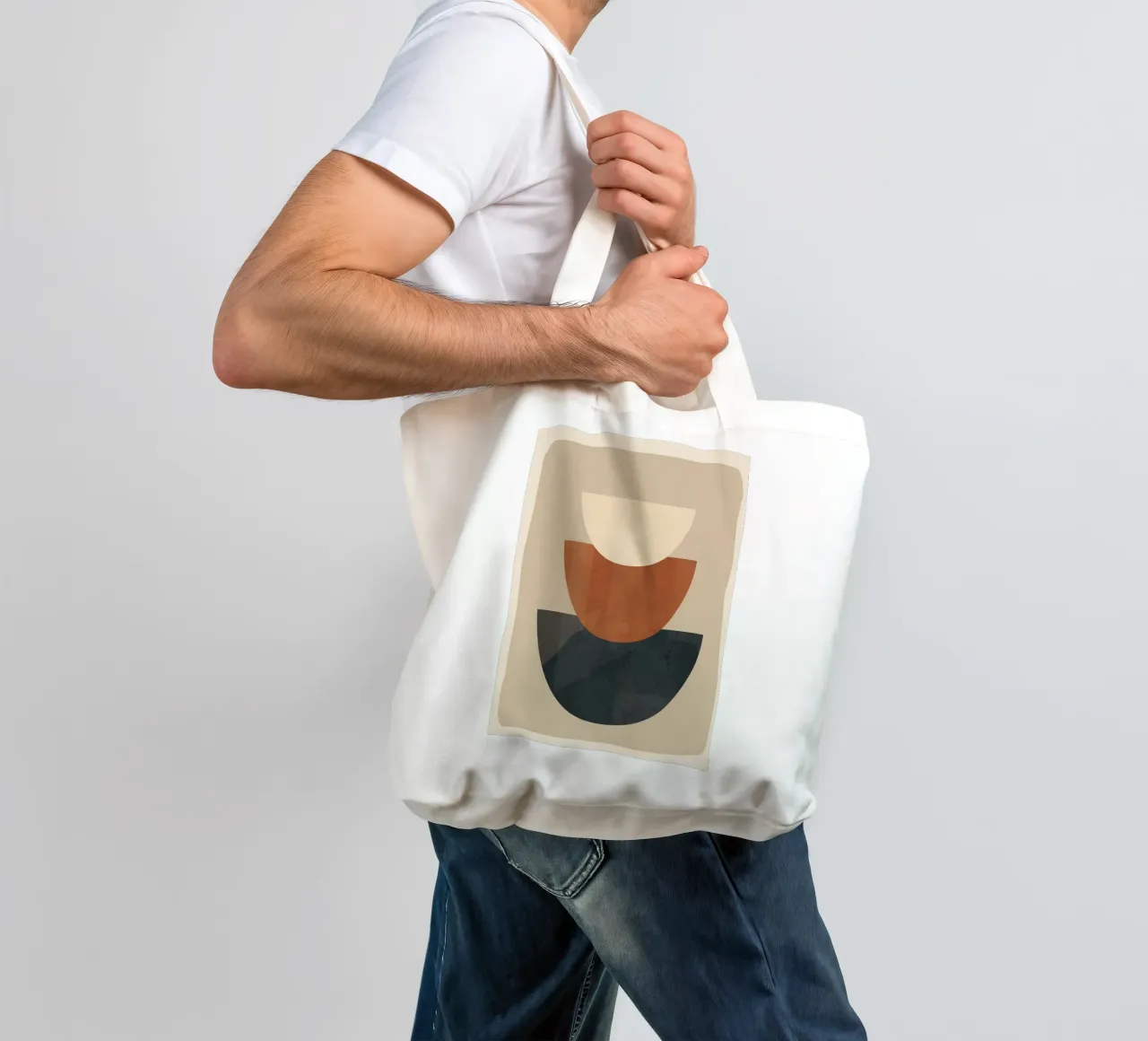 Modern Minimal Shapes 2 borsa in juta da Flow Line