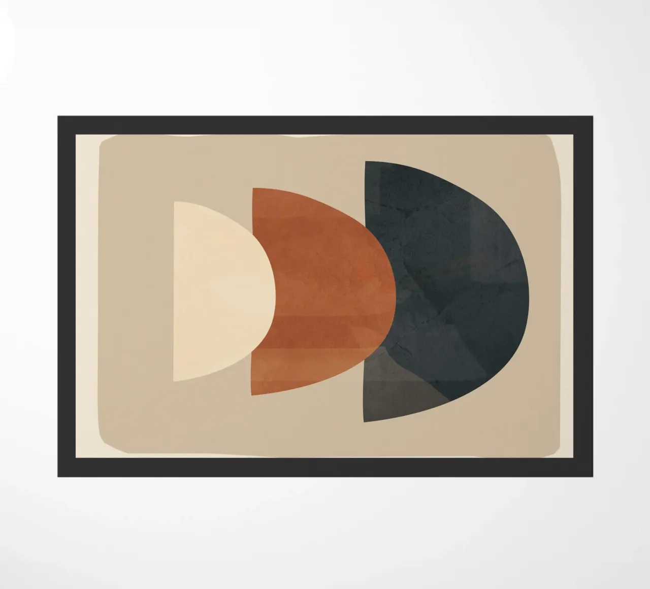 Modern Minimal Shapes 2 Fußmatte von Flow Line
