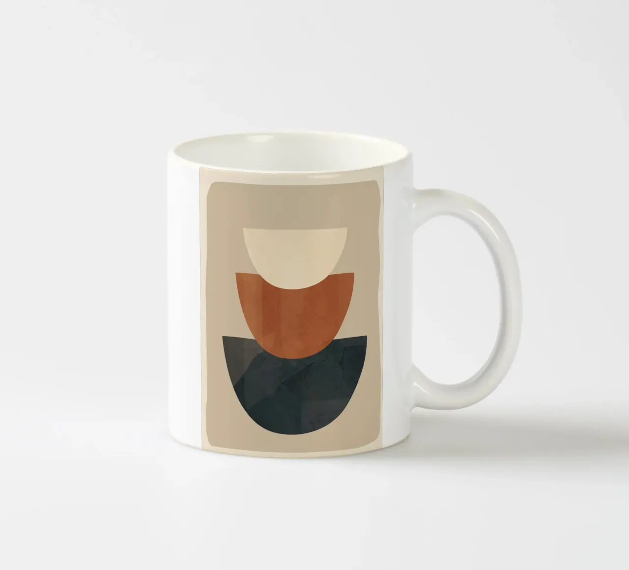 Modern Minimal Shapes 2 taza de cerámica de Flow Line