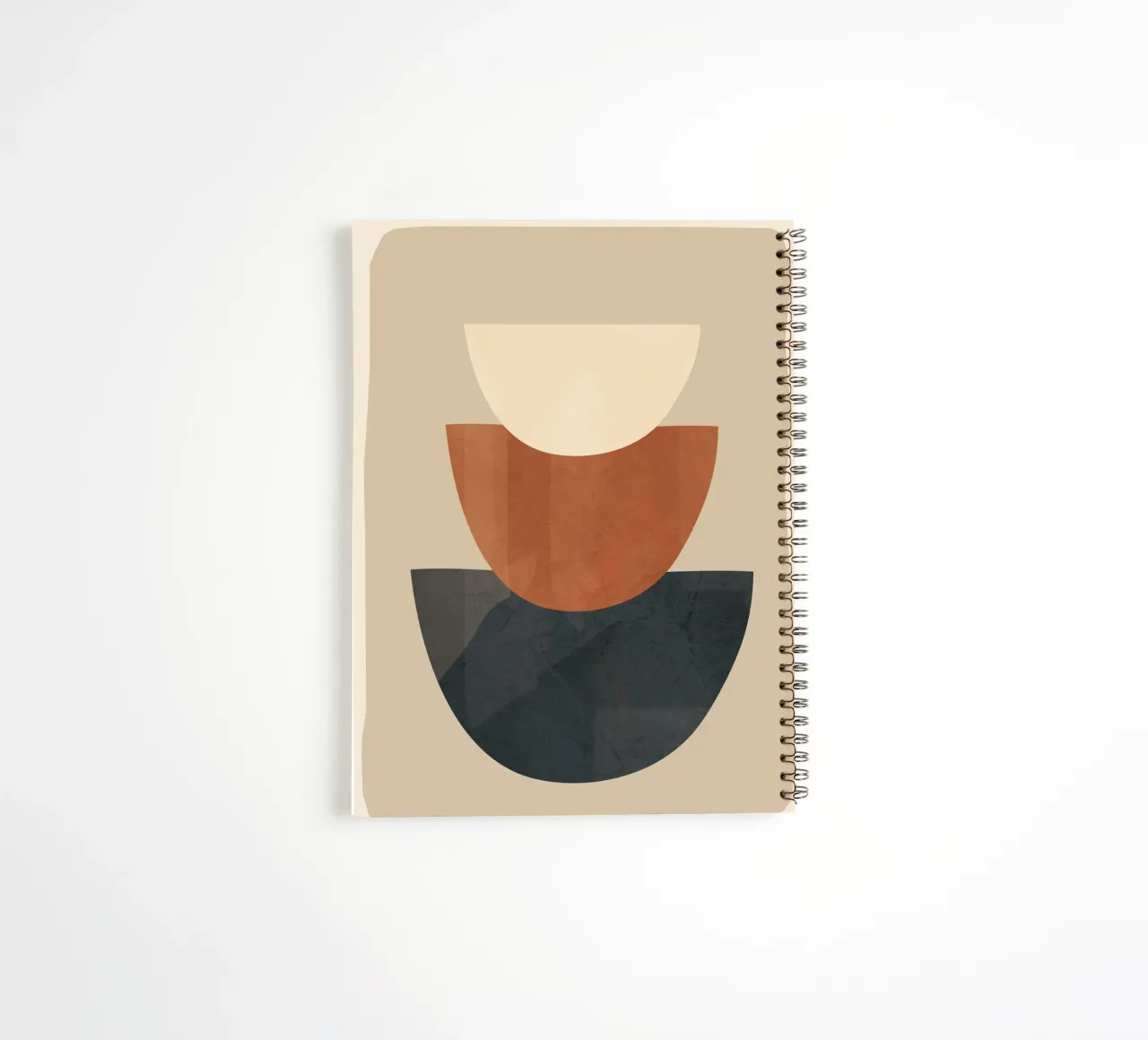Modern Minimal Shapes 2 spiral notebook by Flow Line